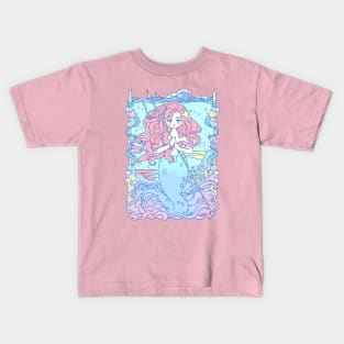 Pastel mermaid Kids T-Shirt